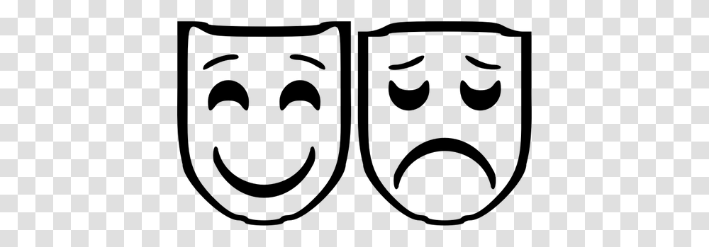 Comedy Tragedy Masks Free Clip Art Theater Masks Clipart World, Gray, World Of Warcraft Transparent Png