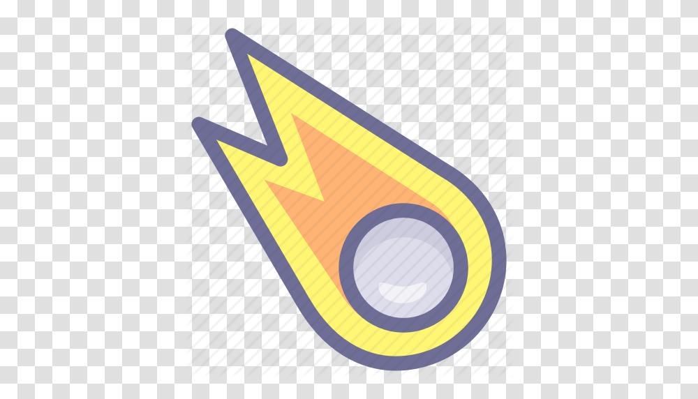 Comet Falling Meteor Meteorite Icon, Party Hat, Triangle, Light Transparent Png