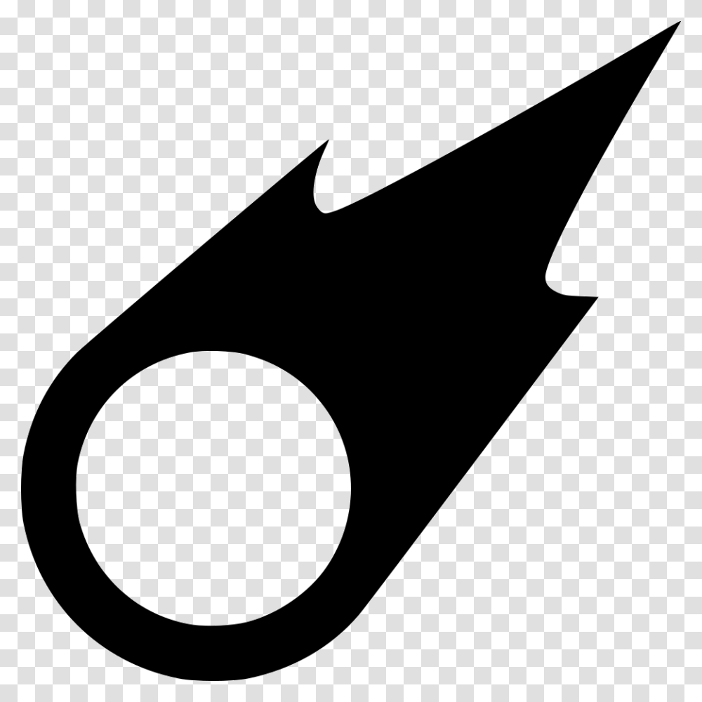 Comet Icon, Axe, Tool, Stencil Transparent Png