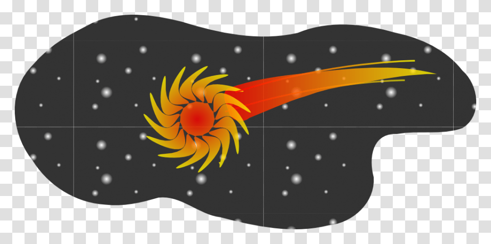 Cometa Cosmos Bola De Fuego Espacio Estrellas Cartoon Stars And Comets, Pillow, Cushion, Outdoors, Nature Transparent Png