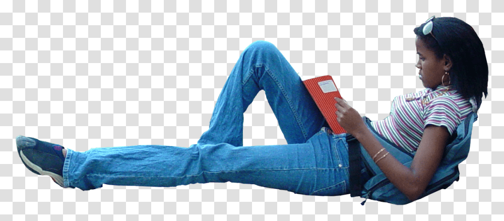 Comfort People Laying Down, Pants, Jeans, Person Transparent Png