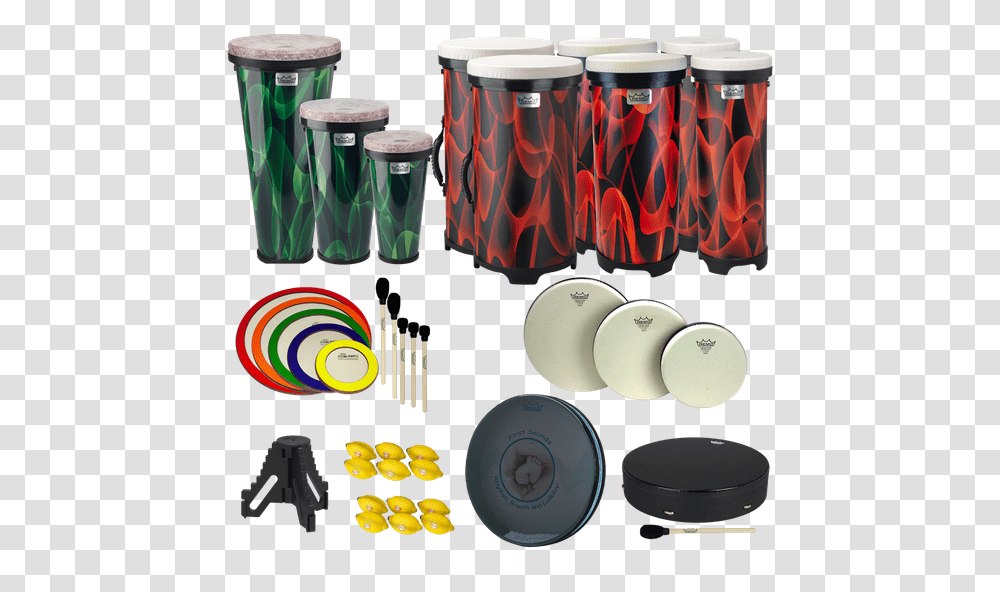 Comfort Sound Technology Drum Kit Image Dp 0300 00 Remo, Percussion, Musical Instrument, Meal, Food Transparent Png