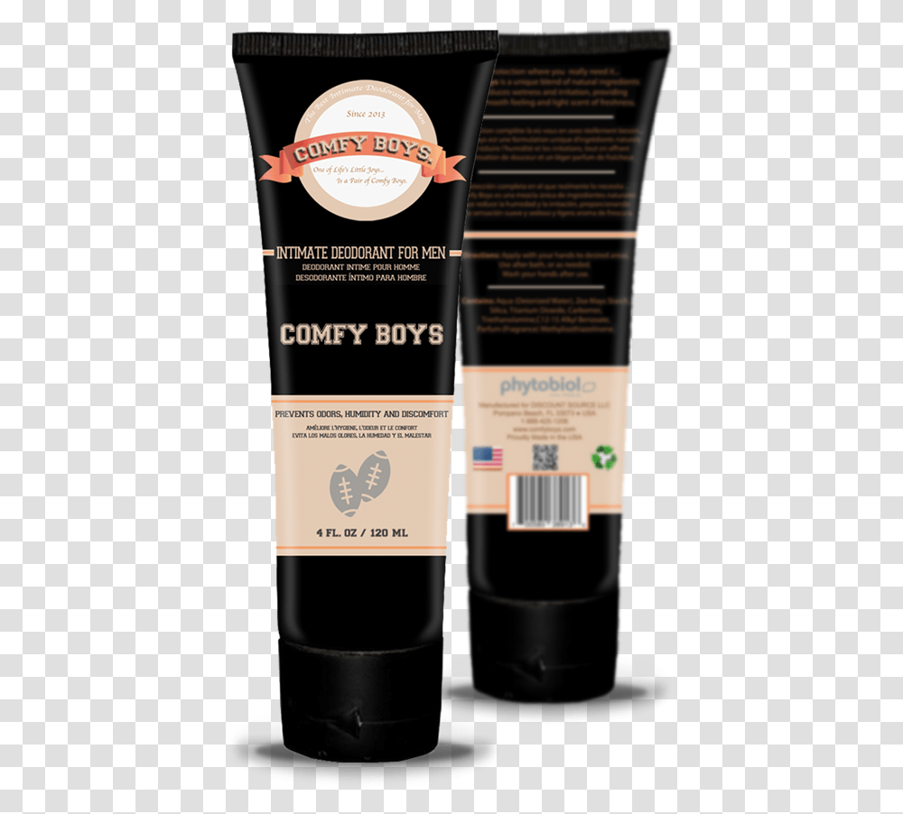 Comfy Boys Ball Deodorant, Bottle, Label, Cosmetics Transparent Png
