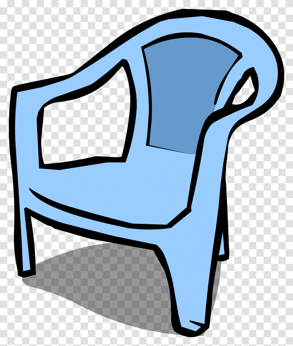 Comfy Chair Clipart Plastic Chair Clipart Black And White, Furniture, Armchair Transparent Png
