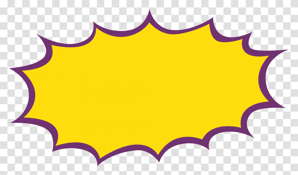 Comic Action Bubbles Zonk, Batman Logo, Trademark, Leaf Transparent Png