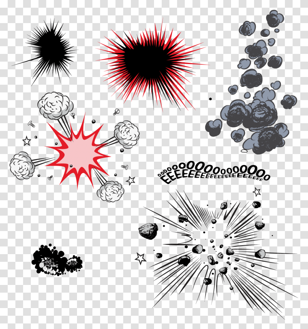 Comic Book Explosion, Nature, Outdoors, Fireworks, Night Transparent Png