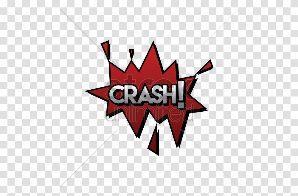 Comic Bubble Crash Vector Image, Logo, Trademark, Weapon Transparent Png