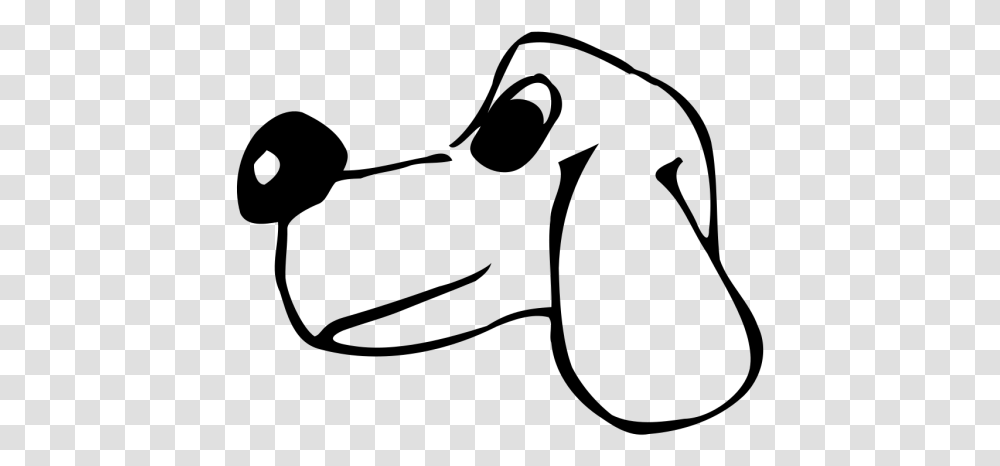 Comic Dog Head Icons Dog Face From The Side Cartoon, Gray, World Of Warcraft Transparent Png
