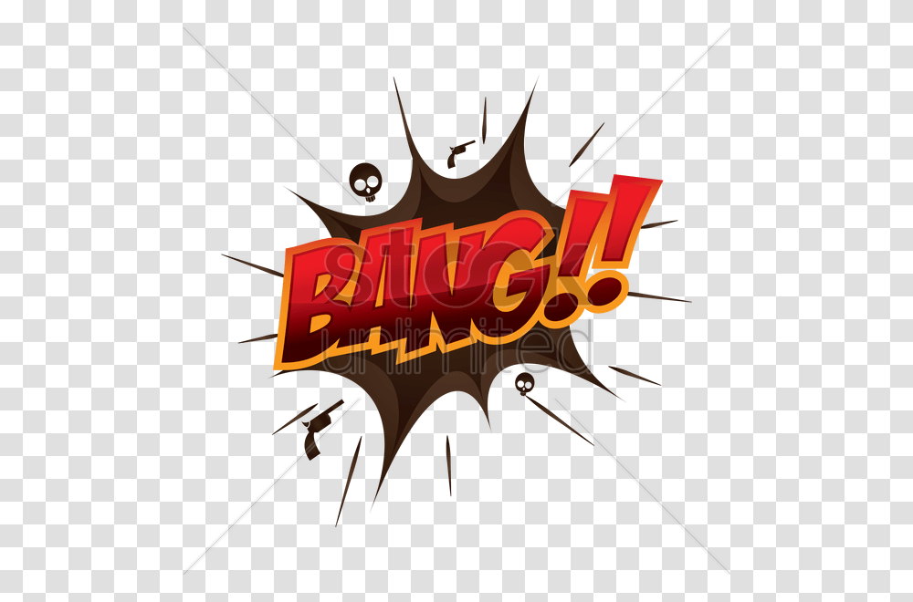 Comic Effect Bang Vector Image, Weapon, Bow Transparent Png
