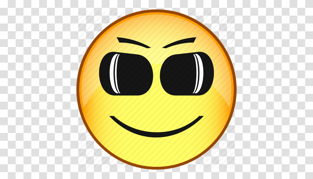 Comic Emoji Emoticon Emotion Face Glasses Smile Icon, Pillow, Cushion, Outdoors Transparent Png