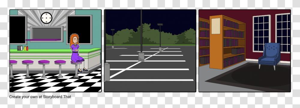 Comic For Kitchen Safety, Road, Tarmac, Car, Vehicle Transparent Png