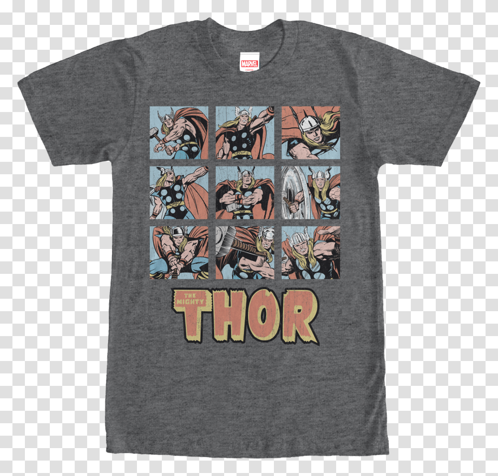 Comic Pages Thor T Shirt Active Shirt, Apparel, T-Shirt Transparent Png