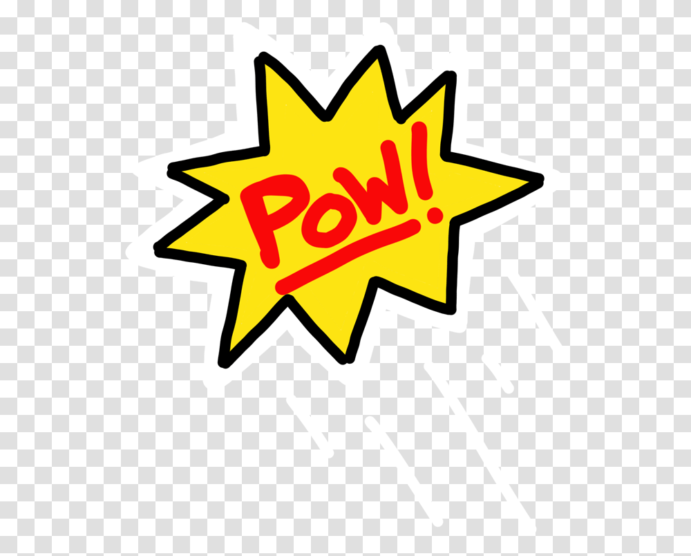 Comic Pow, Star Symbol, Logo, Trademark Transparent Png