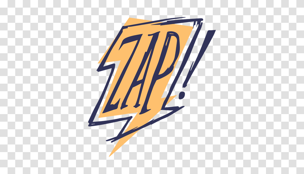 Comic Slang Words Zap, Logo, Trademark Transparent Png