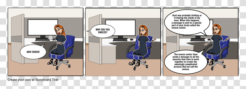 Comics, Person, Female, Sitting, Doctor Transparent Png