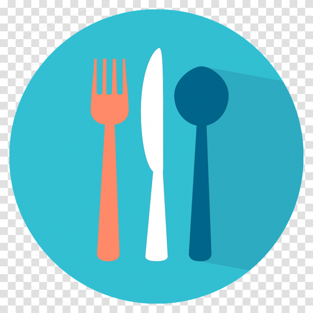 Coming Shove In Face Circle Food Icon, Fork, Cutlery, Road Transparent Png