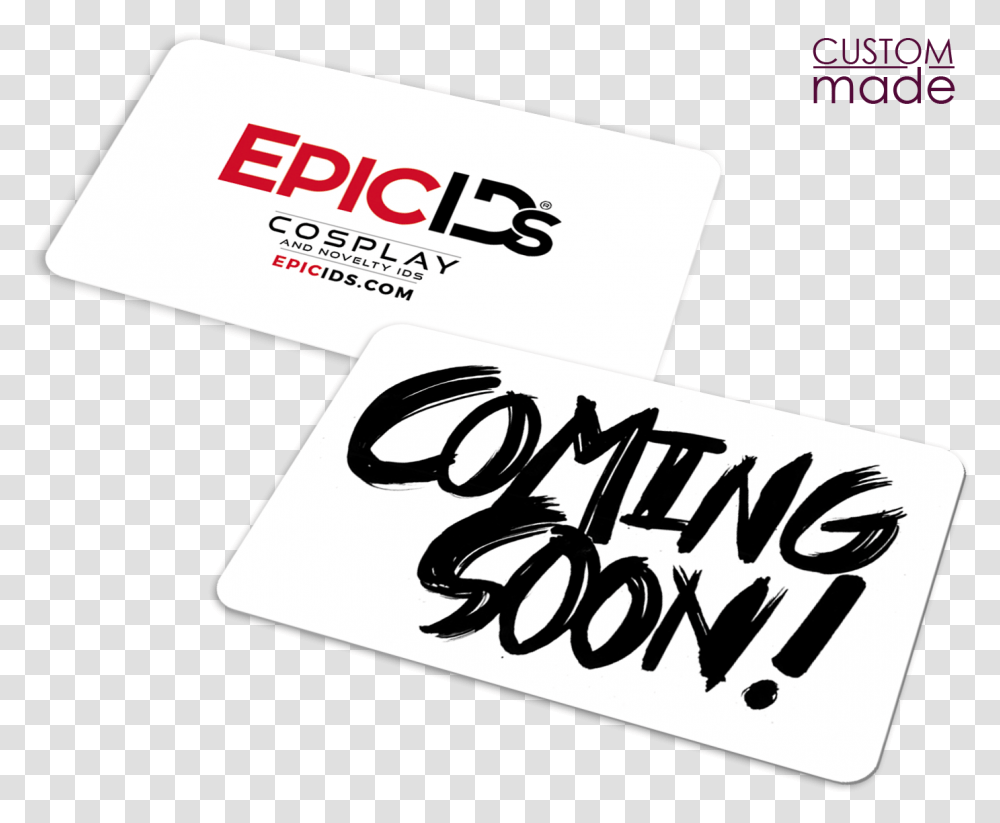 Coming Soon Id Image V Calligraphy, Paper, Business Card Transparent Png