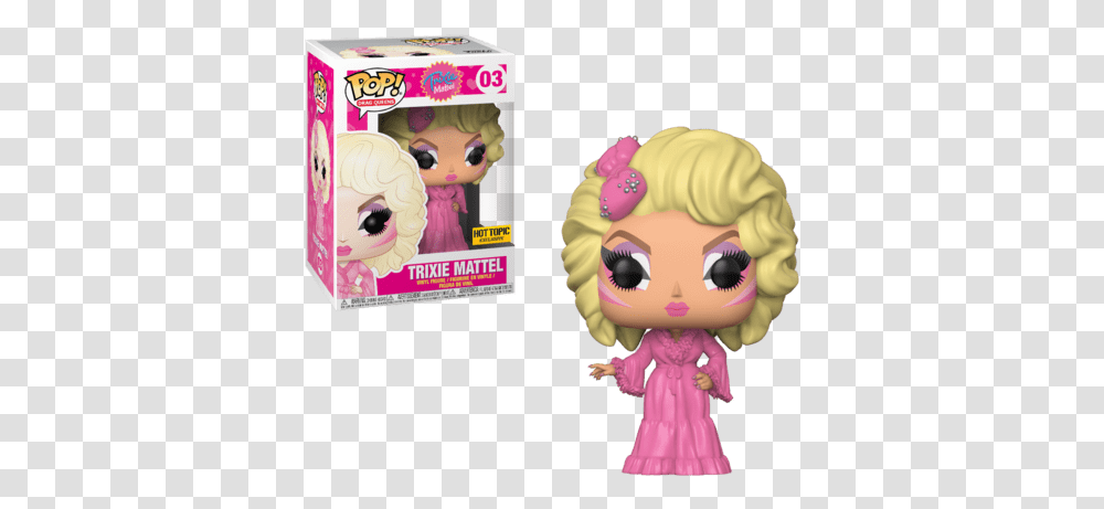 Coming Soon Pop Drag Queens Hot Topic Exclusives Funko Trixie Mattel Funko Pop, Doll, Toy, Figurine Transparent Png