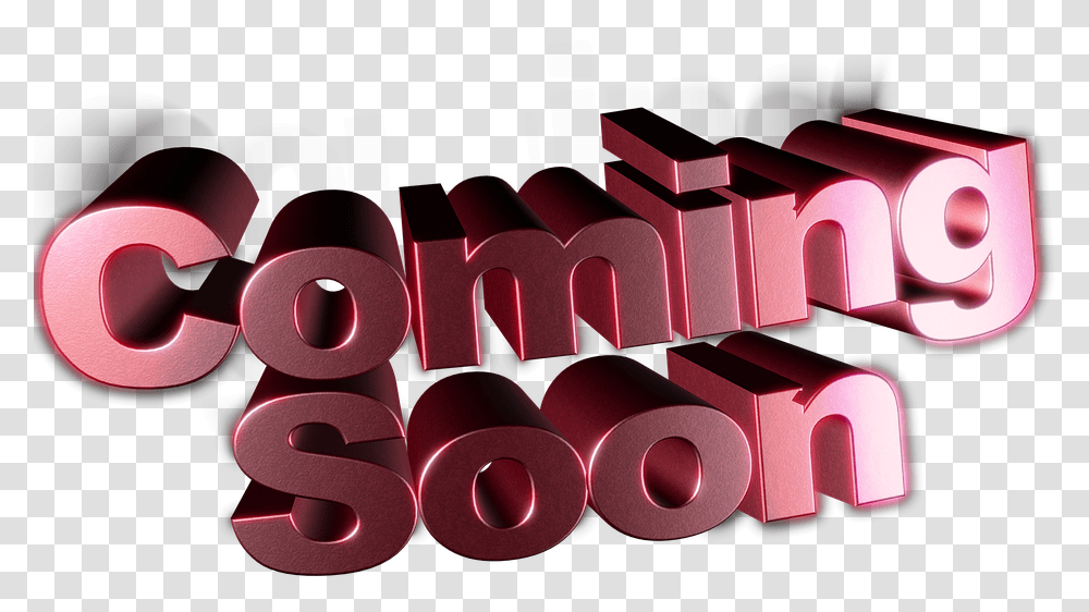 Coming Soon Text, Alphabet, Number, Maroon Transparent Png