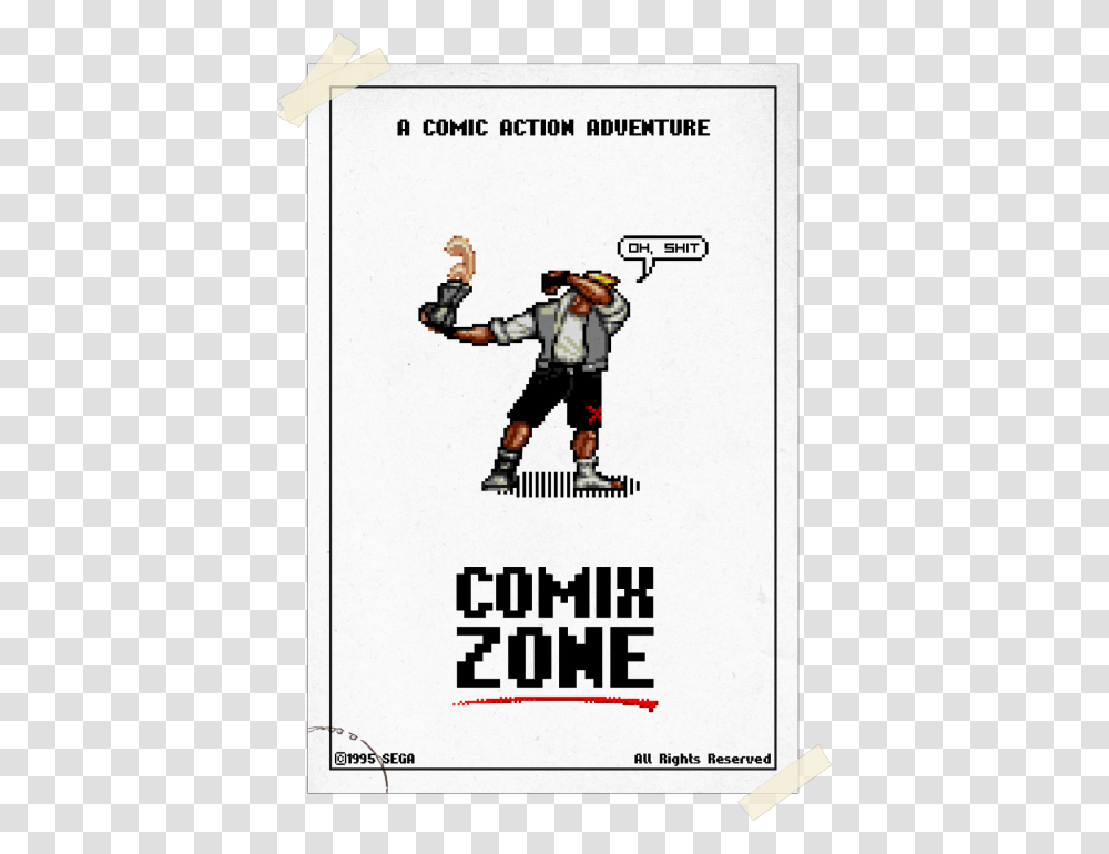 Comix Zone Poster, Person, Advertisement, People Transparent Png