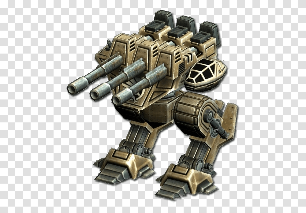 Command And Conquer Tiberium Wars Juggernaut, Robot, Gun, Weapon, Weaponry Transparent Png
