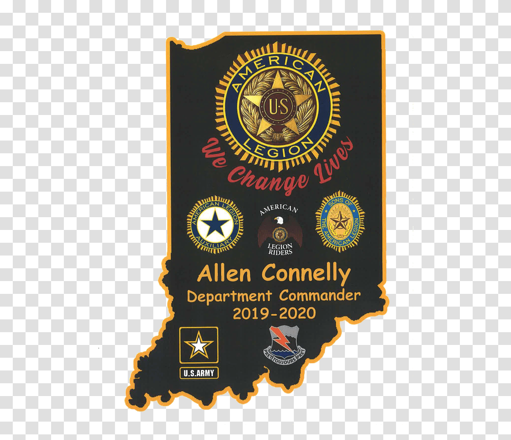 Commander American Legion Emblem, Text, Symbol, Plaque, Building Transparent Png