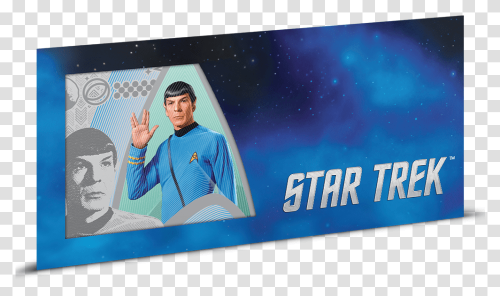 Commander Spock 5g Silver Coin Note Star Trek Amok Time, Clothing, Person, Sleeve, Outdoors Transparent Png