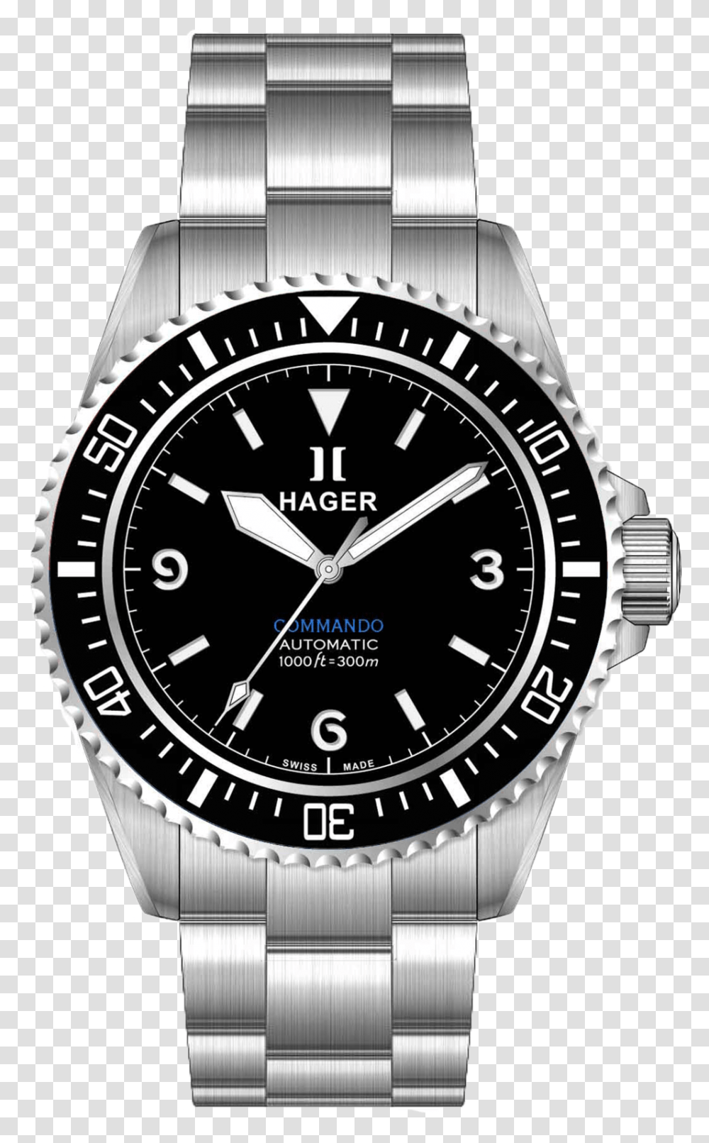 Commando 10th Anniversary Rolex Submariner, Wristwatch, Clock Tower, Architecture, Building Transparent Png