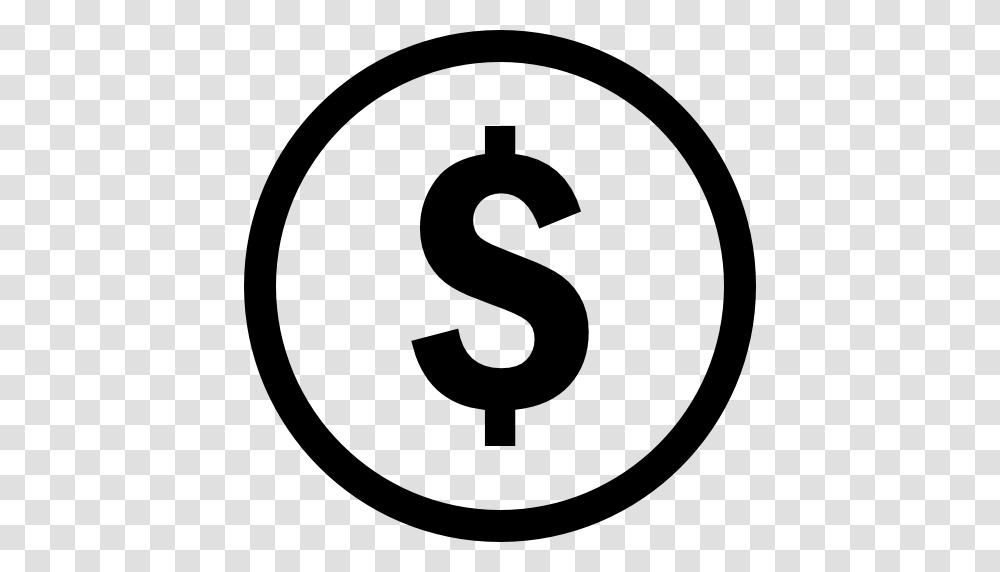 Commerce Symbol Coin Circular Dollar Sign Coins Circle, Gray, World Of Warcraft Transparent Png