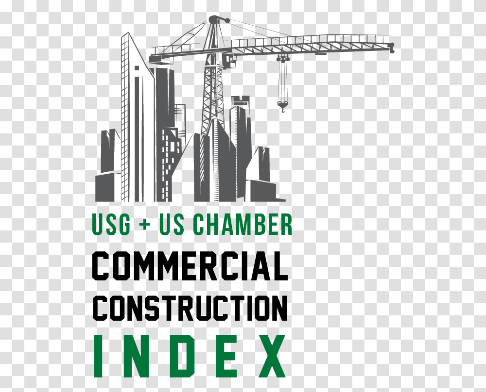 Commercial Construction Index Logo Crane, Construction Crane, Poster, Advertisement Transparent Png