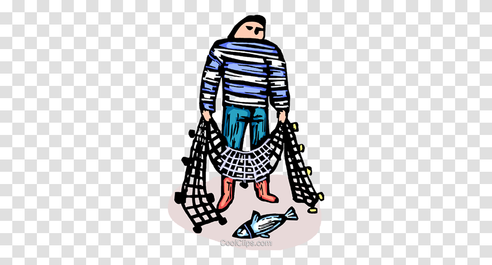 Commercial Fisherman Royalty Free Vector Clip Art Illustration, Long Sleeve, Performer, Suit Transparent Png