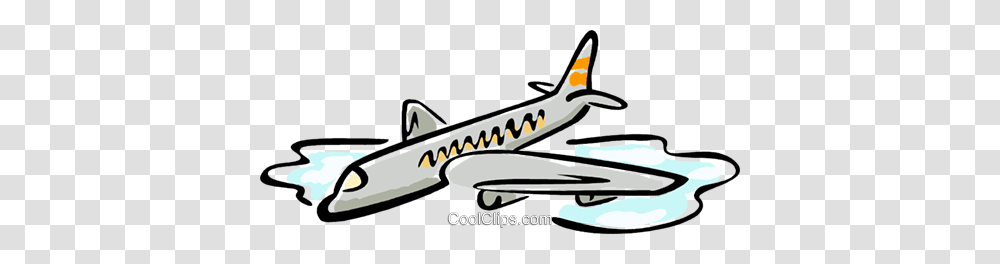 Commercial Jet In Flight Royalty Free Vector Clip Art Illustration, Fish, Animal, Sturgeon, Gun Transparent Png