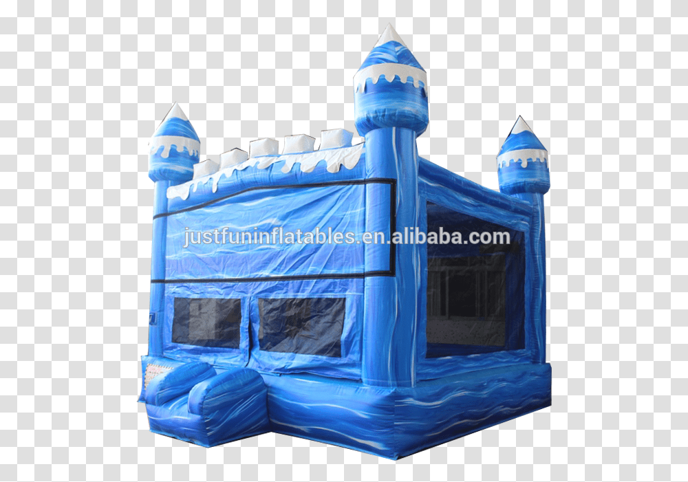 Commercial Material Blue Inflatable Bounce House Inflatable, Crib, Furniture Transparent Png