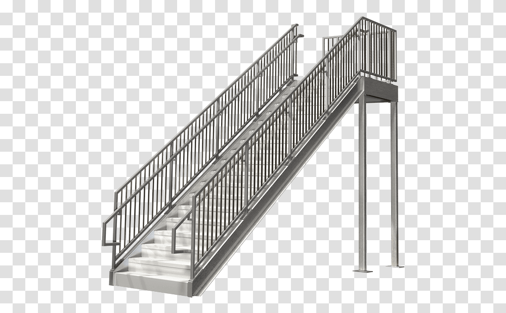 Commercial Mezzanine Metal Stairs Steel Railing, Staircase, Handrail, Banister, Tabletop Transparent Png
