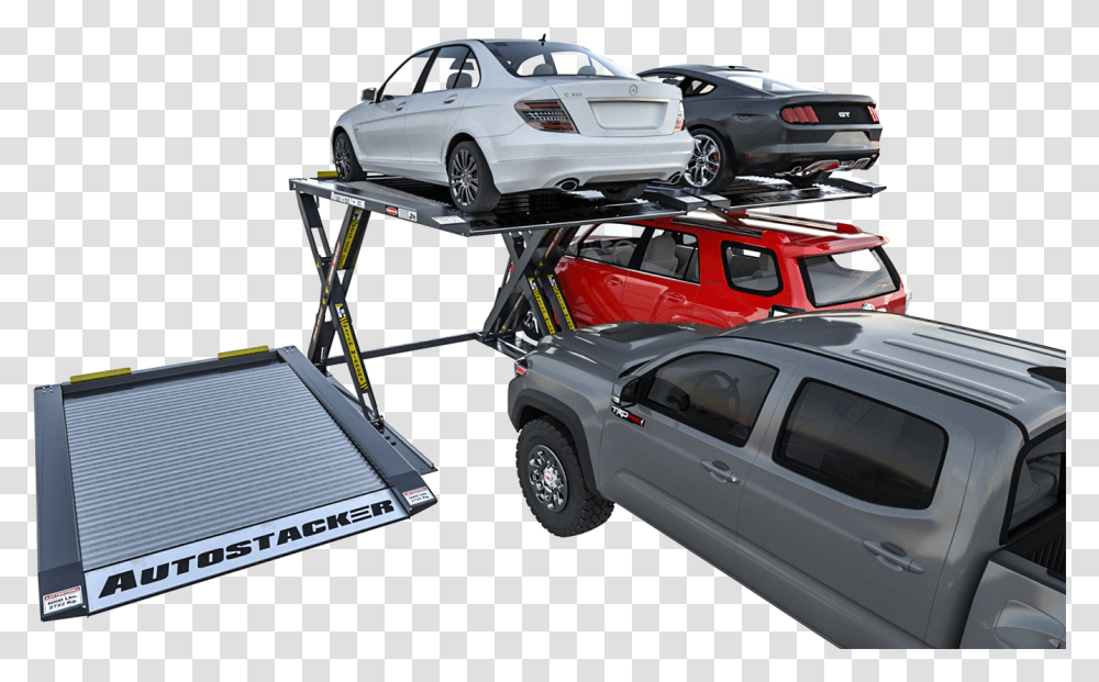 Commercial Parking Lift Systems Car Over Car Parking, Wheel, Machine, Vehicle, Transportation Transparent Png