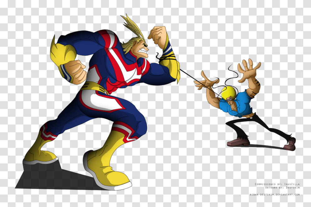 Commission Bobobo Vs All Might, Person, People, Sport Transparent Png
