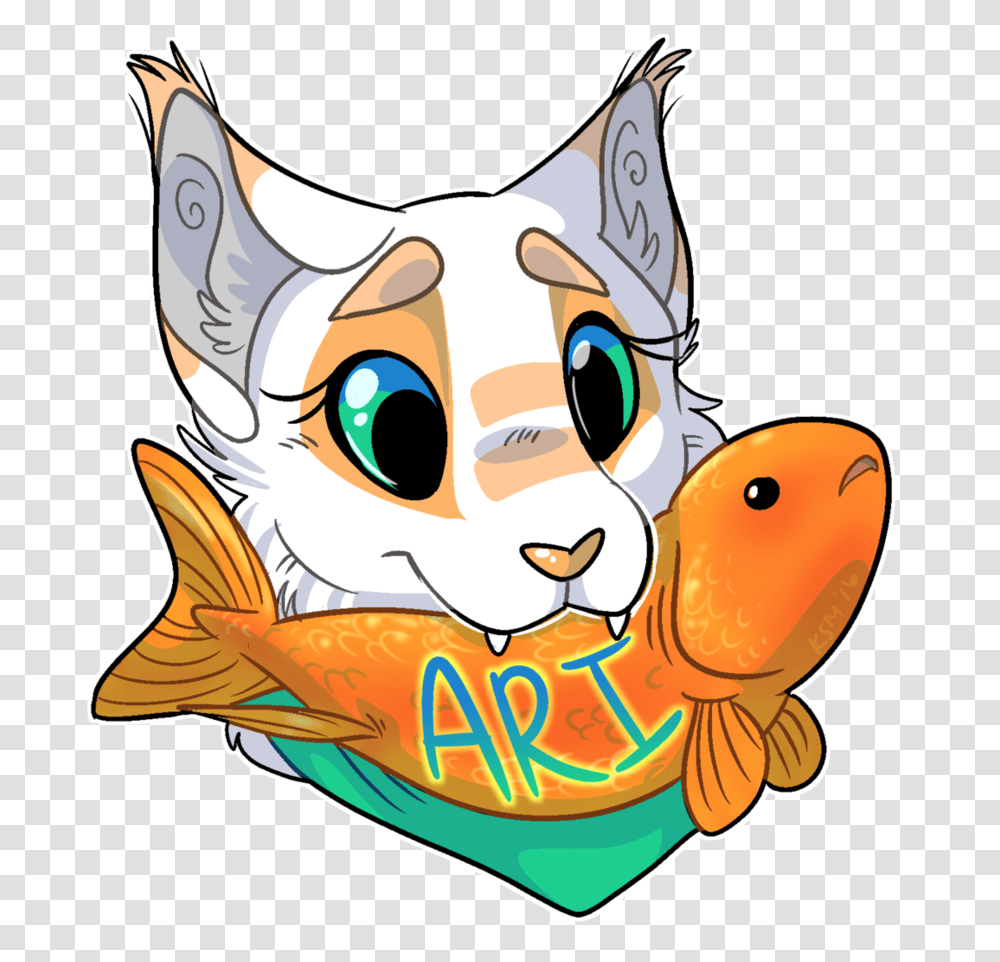 Commission For Ari The Bobcat, Goldfish, Animal, Mammal Transparent Png