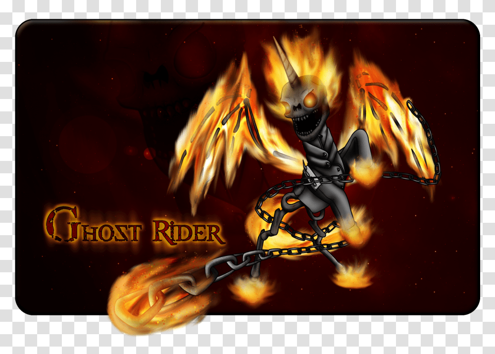 Commission Ghost Rider Poni Ghost Rider My Little Pony, Knight, Flame, Fire, Dragon Transparent Png