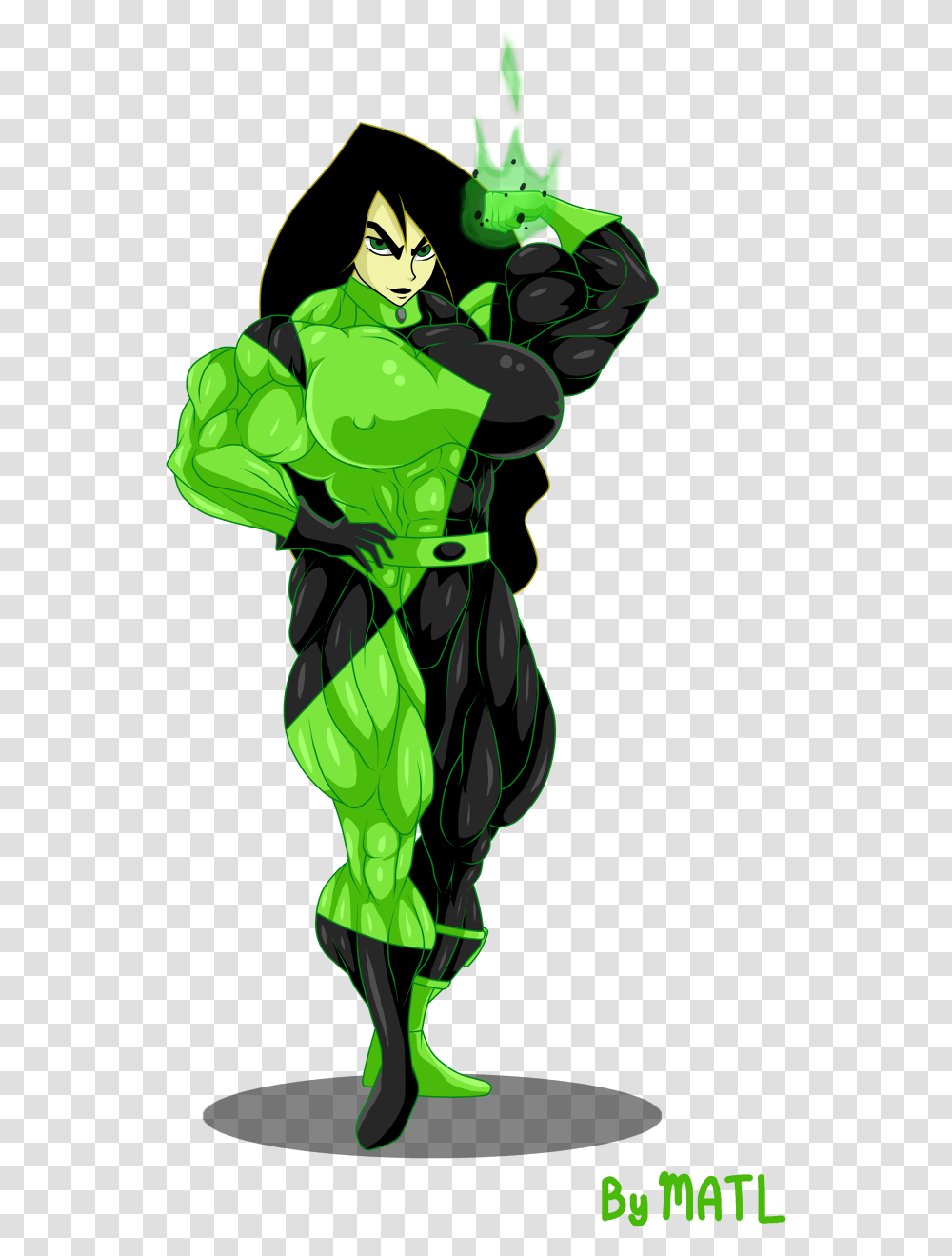Commission Shego Shego Muscle, Person, Light Transparent Png