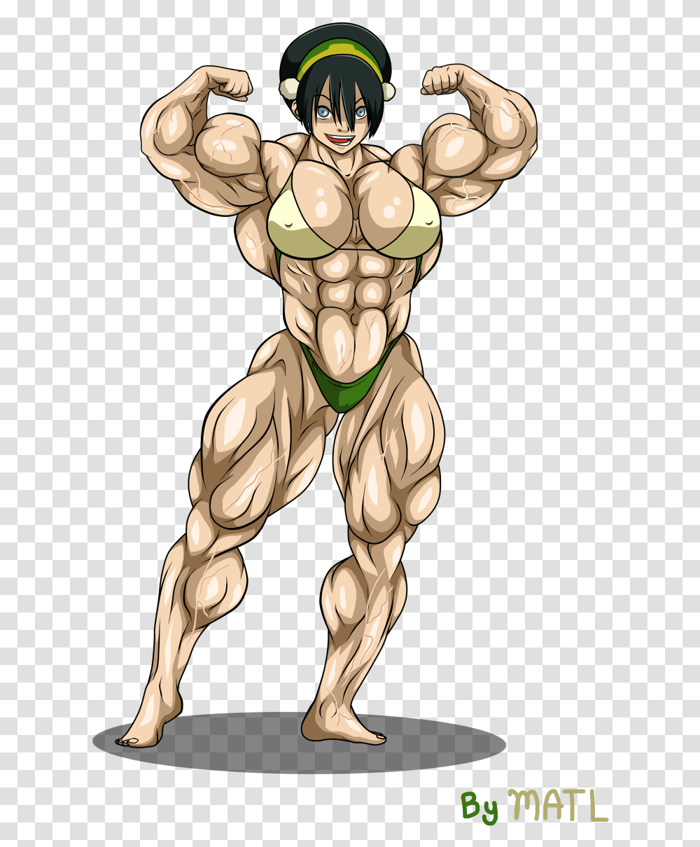 Commission Toph Avatar The Last Airbender Toph Muscle, Hand, Statue, Sculpture Transparent Png