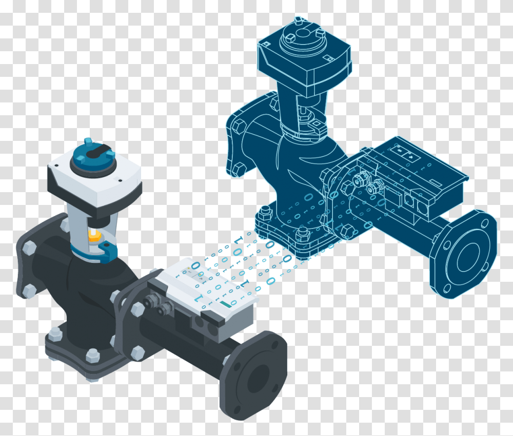 Commissioning Is A Snap Siemens Intelligent Valve, Toy, Machine, Indoors, Plumbing Transparent Png