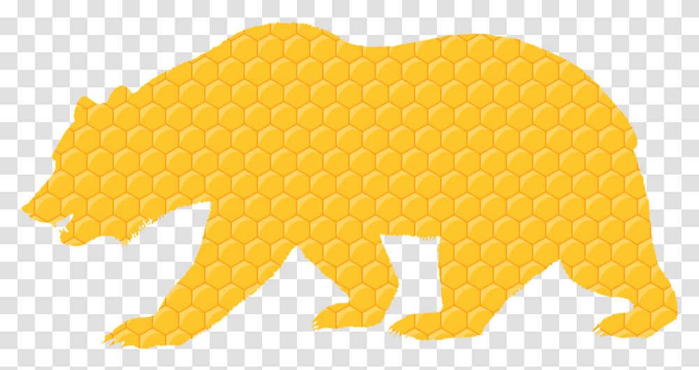 Commodity Tree Yellow Clipart Black California Bear Logo, Honeycomb, Food, Rug, Cat Transparent Png