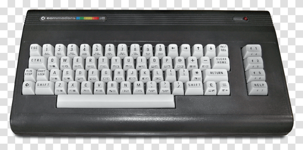 Commodore, Computer Keyboard, Computer Hardware, Electronics, Remote Control Transparent Png