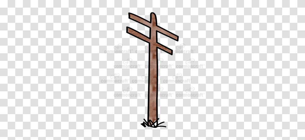 Common Craft Cut Out Library Common Craft, Cross, Utility Pole Transparent Png