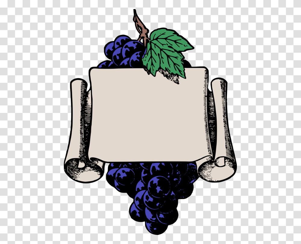 Common Grape Vine White Wine Sultana, Scroll Transparent Png