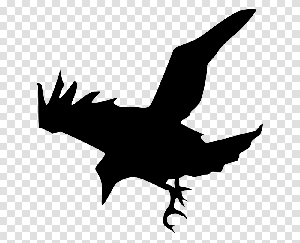Common Raven Silhouette Crow Drawing, Gray, World Of Warcraft Transparent Png