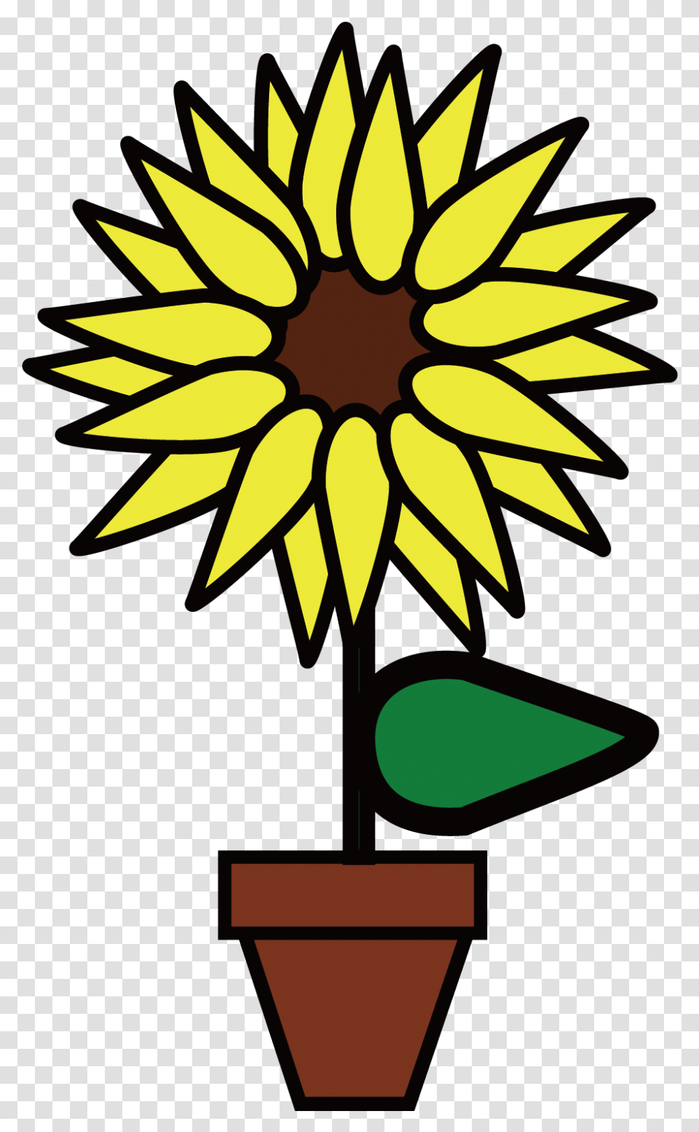Common Sunflower Flower Drawing Plant Flora Gambar Flora Animasi, Graphics, Art, Logo, Symbol Transparent Png