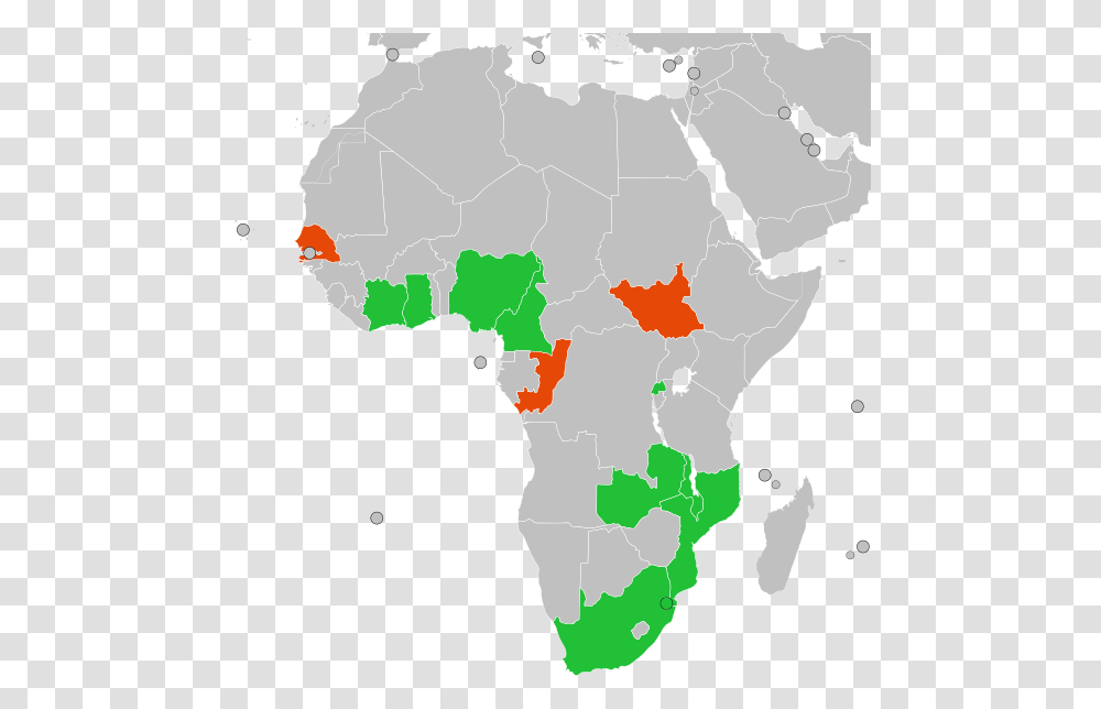 Communaut De Developpement De L Afrique Australe Carte, Map, Diagram, Plot, Atlas Transparent Png