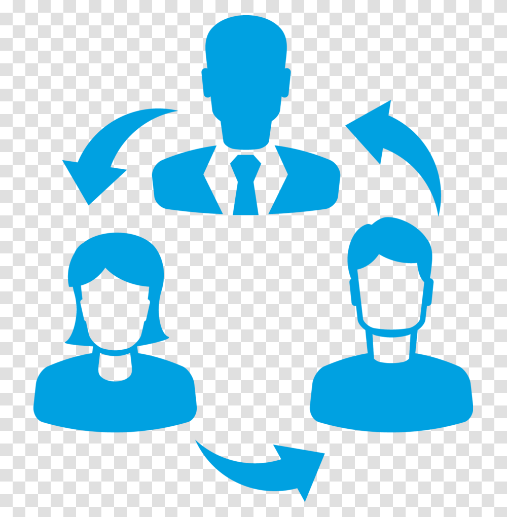 Communication And Collaboration Icon Download Communication And Collaboration Icon, Crowd, Silhouette Transparent Png
