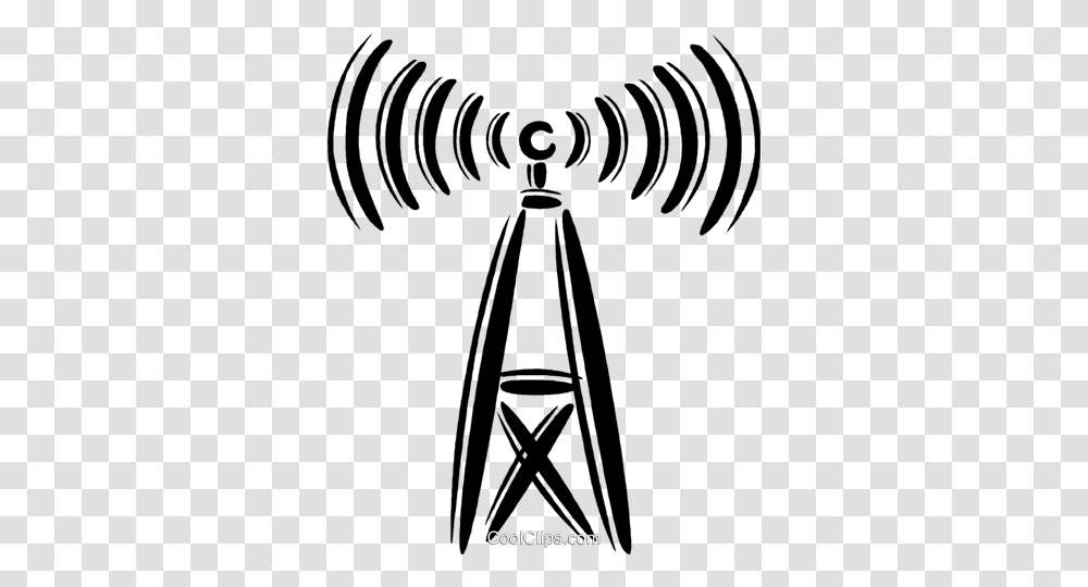 Communication Tower Royalty Free Vector Clip Art Illustration, Electrical Device, Antenna, Tripod, Telescope Transparent Png